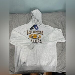 XL NBA Los Angeles Lakers Grey Hoodie Sweatshirt pacific division